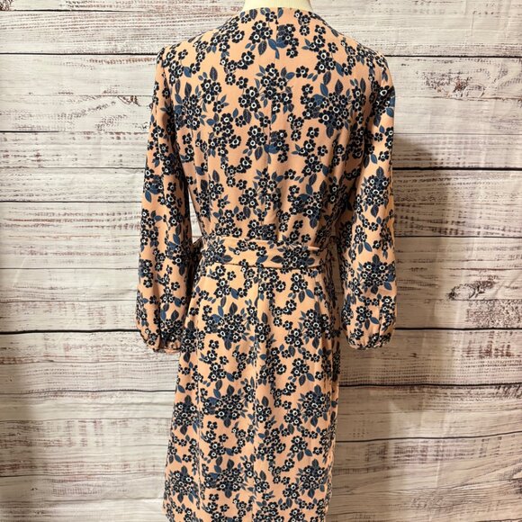 J. CREW Floral Crepe Wrap Dress - Picture 3 of 8
